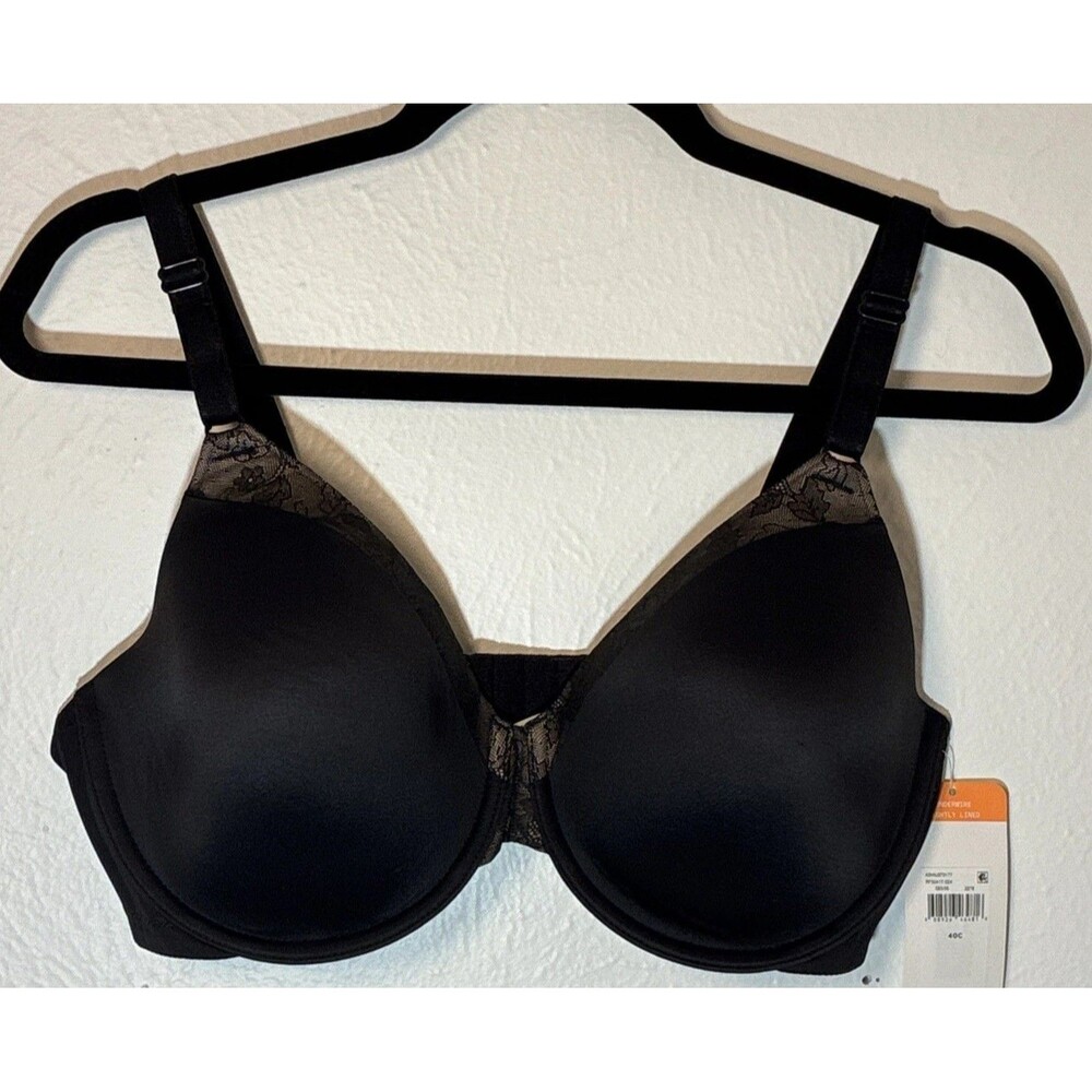 Warners Simply Perfect Bra Black T-Shirt Bra 40c